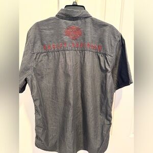 Harley-Davidson Charcoal Button Down Shirt